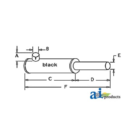 A & I Products Muffler 22" x7" x5" A-AT16829